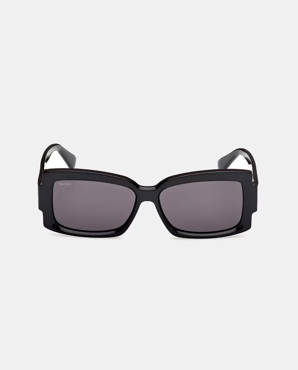 Прямоугольные солнцезащитные очки из ацетата для женщин Max Mara, черный
Прямоугольные солнцезащитные очки из ацетата для женщин Max Mara, черный