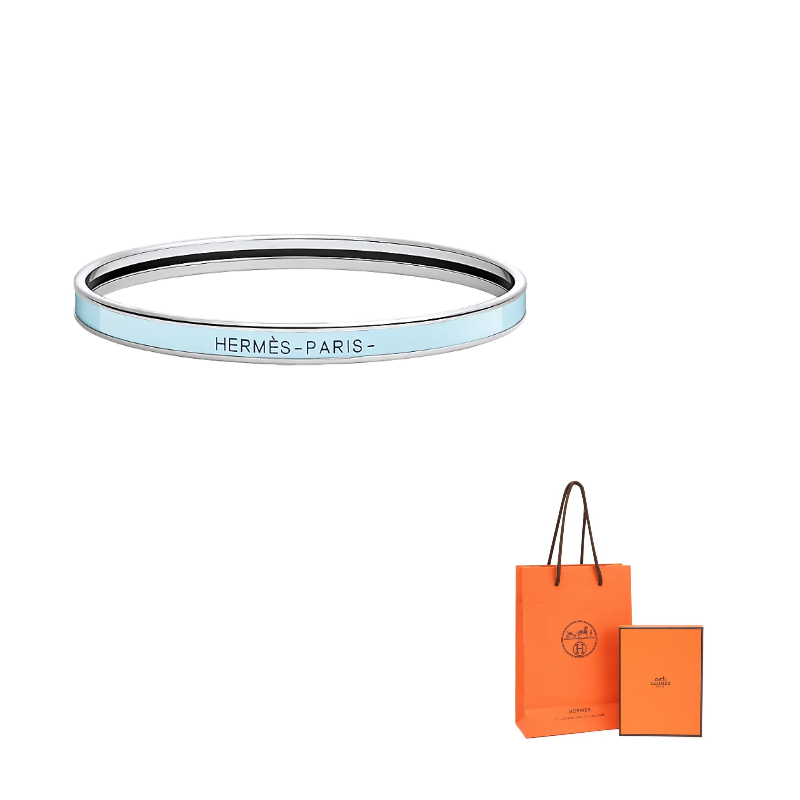 HERMES Эмалированный браслет с палладиевым покрытием унисекс синий
HERMES Эмалированный браслет с палладиевым покрытием унисекс синий