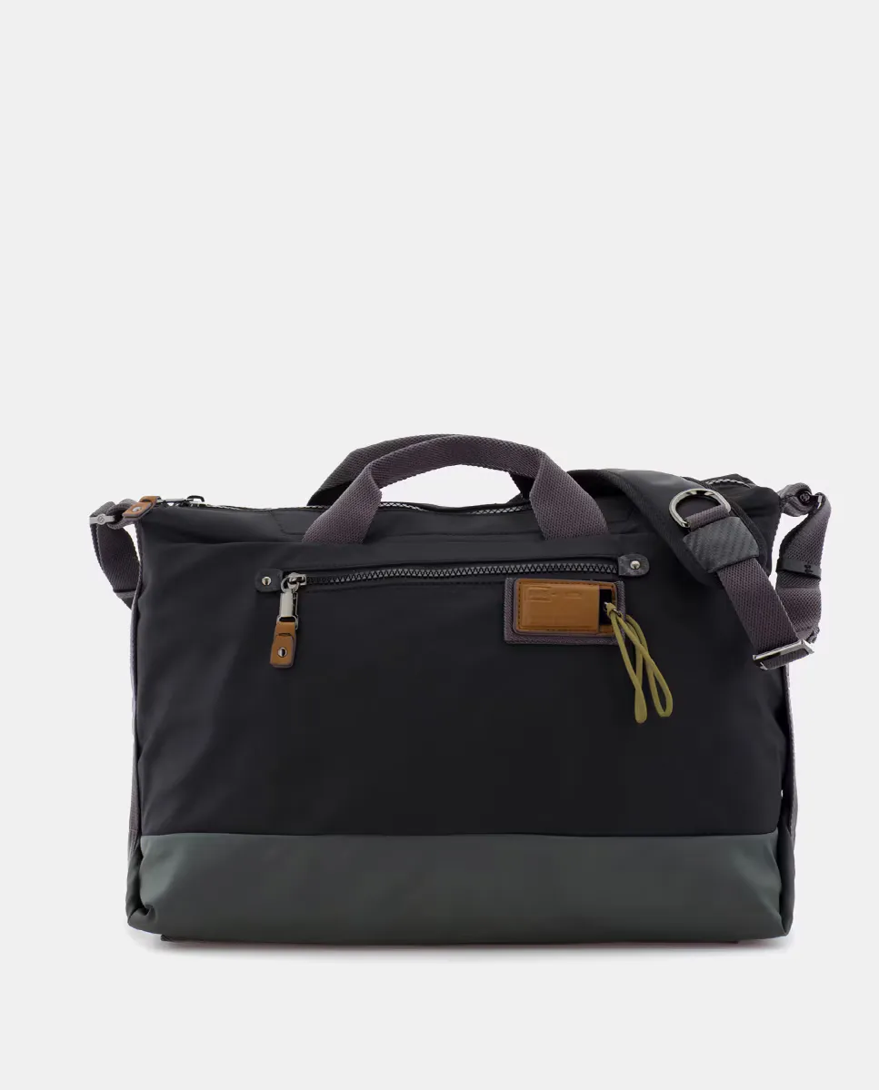 Мужской портфель из черной ткани Scharlau, чёрный
Мужской портфель из черной ткани Scharlau, чёрный