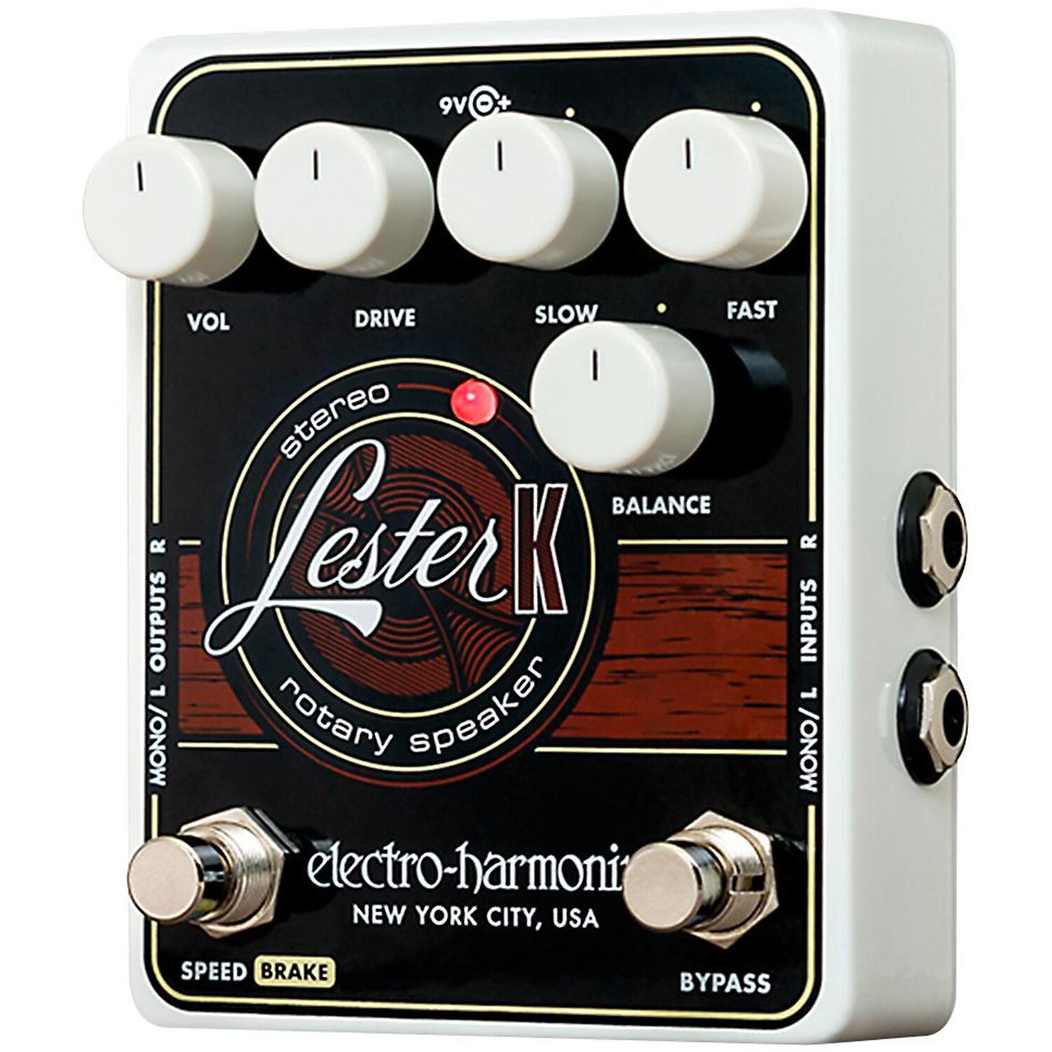 Electro-Harmonix LESTER-K педаль вращающегося стереодинамика
Electro-Harmonix LESTER-K педаль вращающегося стереодинамика