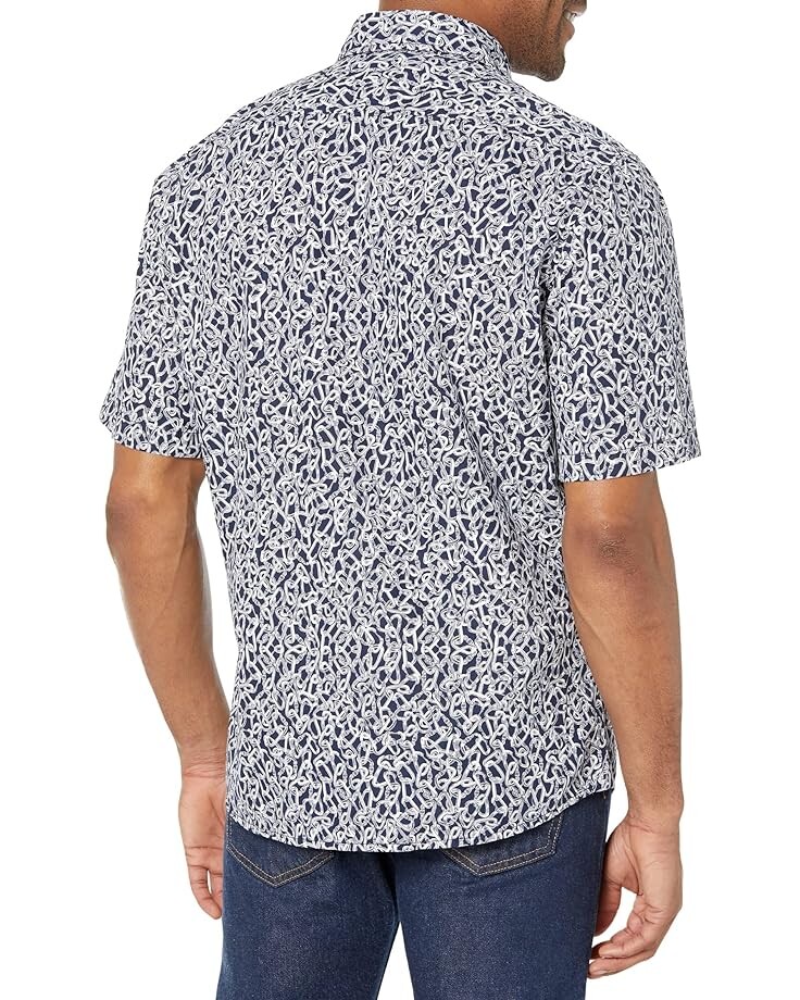 Рубашка BOSS Rash Patterned Short Sleeve Button-Down Shirt, цвет Dark Blue Berry/Bright White Stripe
Рубашка BOSS Rash Patterned Short Sleeve Button-Down Shirt, цвет Dark Blue Berry/Bright White Stripe