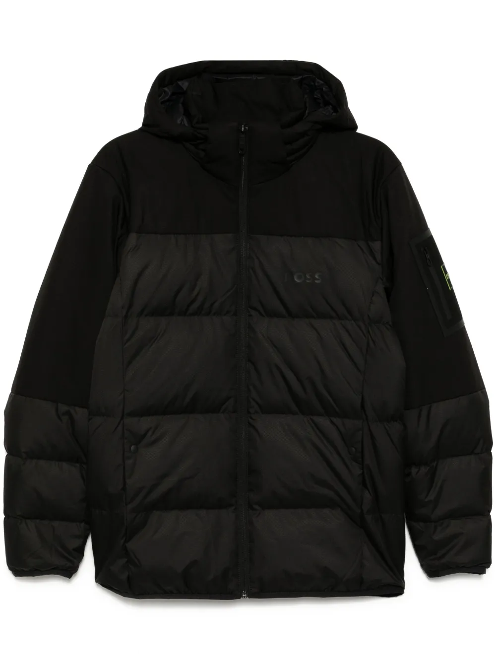 Стеганый пуховик BOSS, черный
Стеганый пуховик BOSS, черный