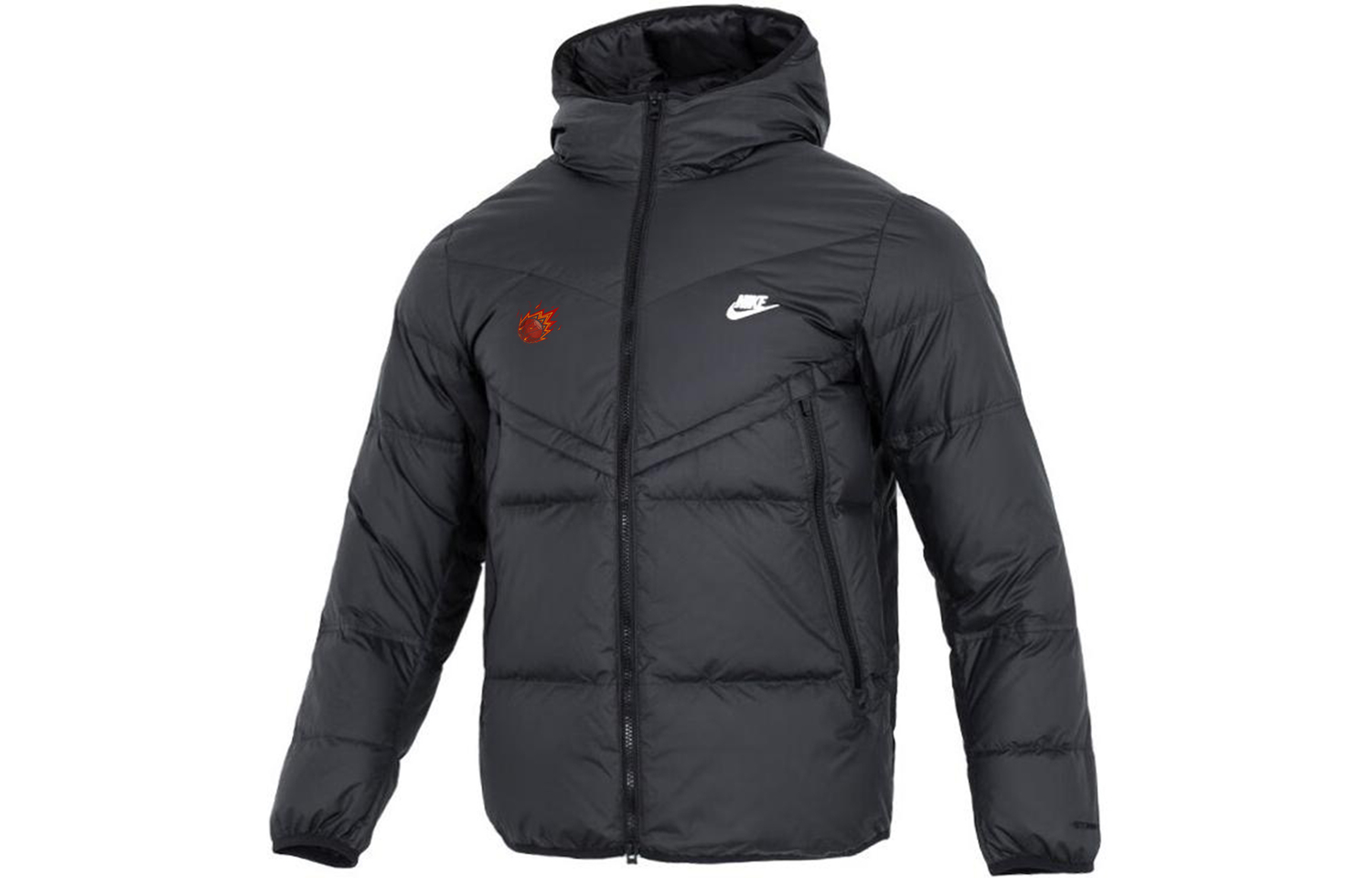 Куртка Nike Hooded Puffer, черный/баскетбол
Куртка Nike Hooded Puffer, черный/баскетбол