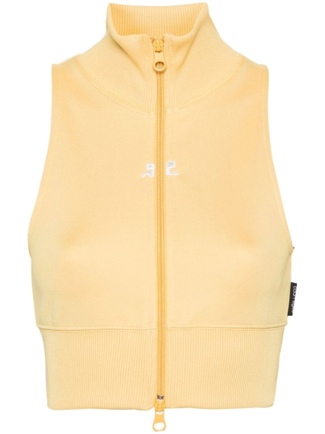 Courrèges укороченный топ Interlock на молнии, желтый
Courrèges укороченный топ Interlock на молнии, желтый