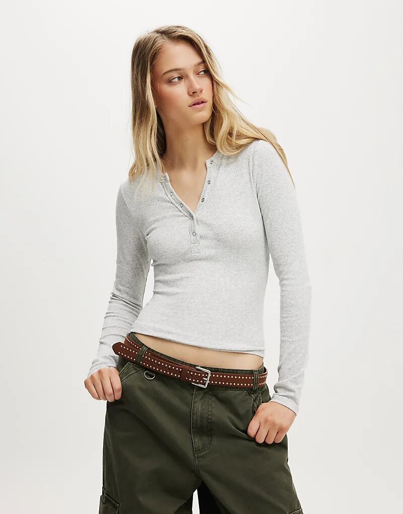 henley Топ с длинными рукавами Cotton On Ryan серого цвета
henley Топ с длинными рукавами Cotton On Ryan серого цвета