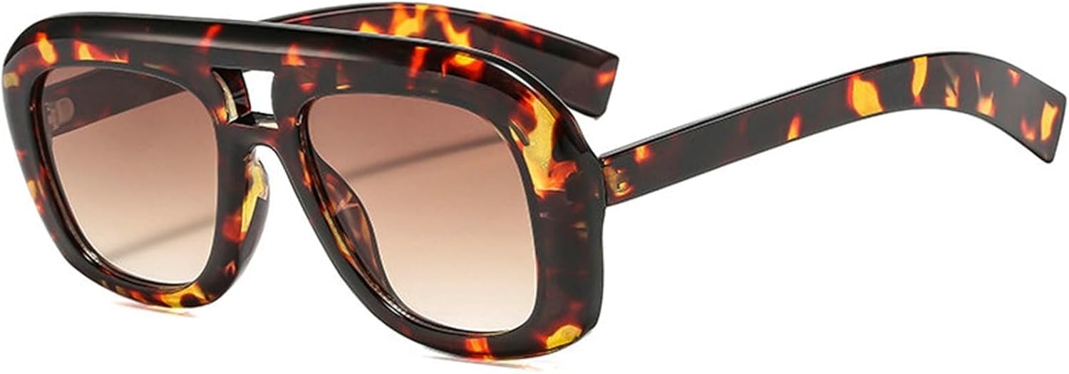 Винтажные солнцезащитные очки Willochra Pilot с двойной перемычкой, для женщин и мужчин, большие, квадратные, с толстой оправой, модные очки с защитой от УФ-излучения UV400, C7
Винтажные солнцезащитные очки Willochra Pilot с двойной перемычкой, для женщин и мужчин, большие, квадратные, с толстой оправой, модные очки с защитой от УФ-излучения UV400, C7