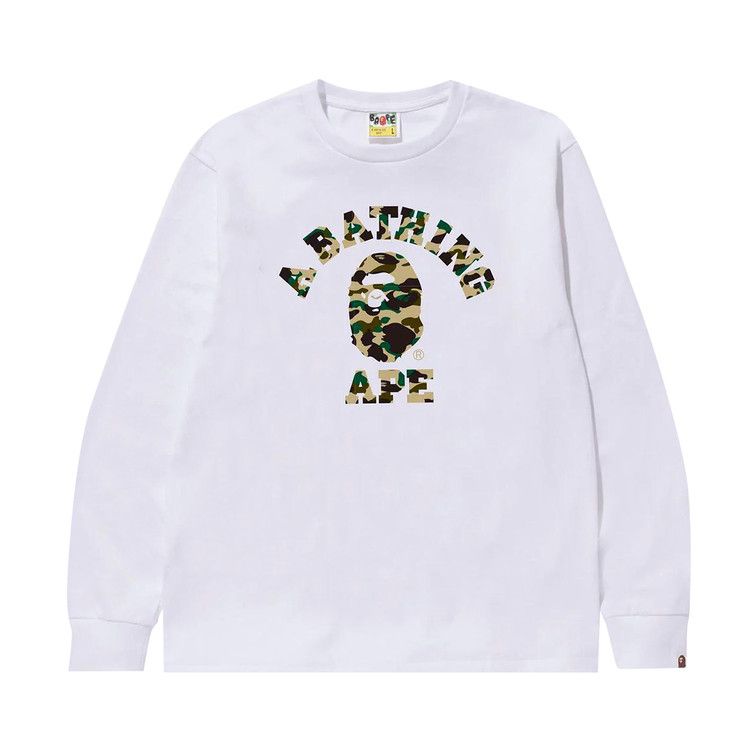 Лонгслив BAPE 1st Camo College Long-Sleeve Tee 'White/Yellow'
Лонгслив BAPE 1st Camo College Long-Sleeve Tee 'White/Yellow'