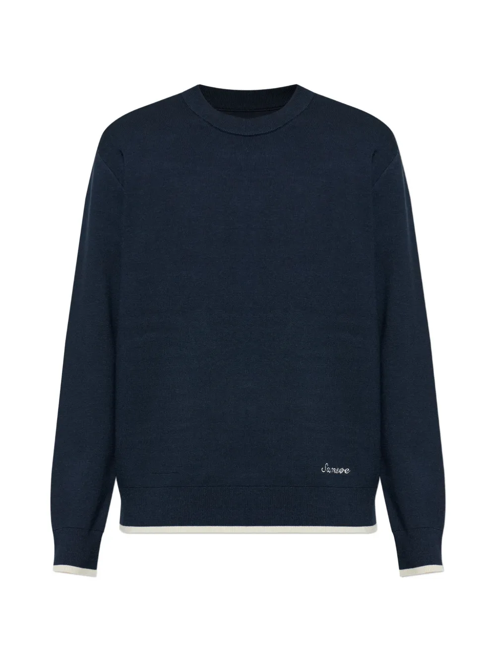 Свитер с логотипом и круглым вырезом Samsoe Samsoe, синий
Свитер с логотипом и круглым вырезом Samsoe Samsoe, синий