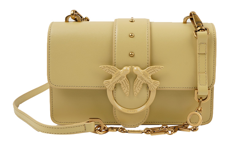 PINKO Мини-сумка через плечо из натуральной кожи коровы женская желтая
PINKO Мини-сумка через плечо из натуральной кожи коровы женская желтая