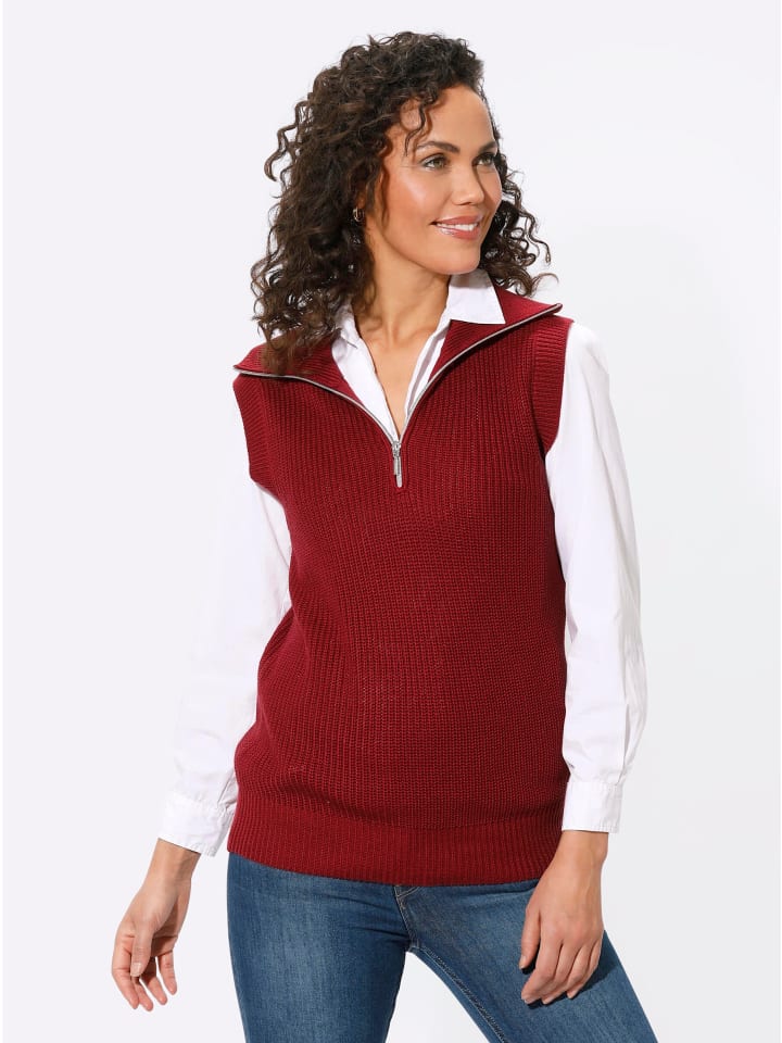 Жилет-свитер вишневого цвета WITT WEIDEN
Жилет-свитер вишневого цвета WITT WEIDEN