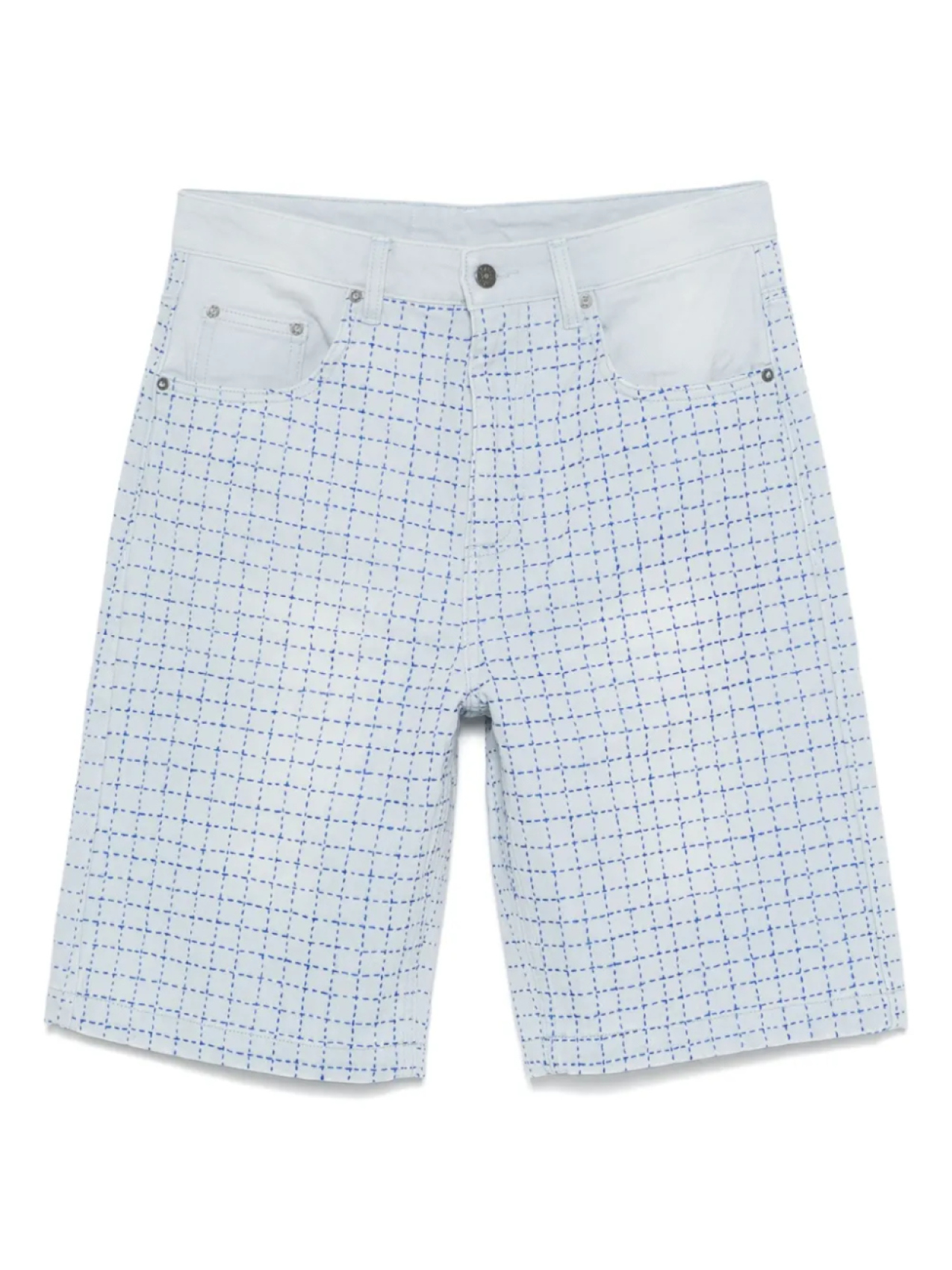 Джинсовые шорты с декоративной строчкой Glass Cypress, синий 
Джинсовые шорты с декоративной строчкой Glass Cypress, синий