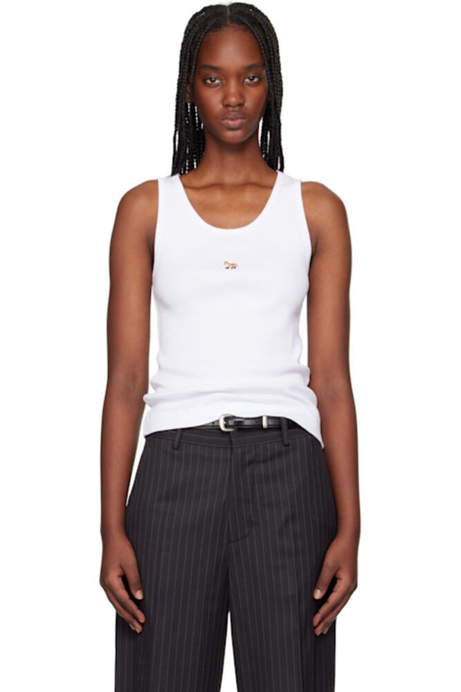 Белая ребристая майка Baby Fox Maison Kitsuné
Белая ребристая майка Baby Fox Maison Kitsuné