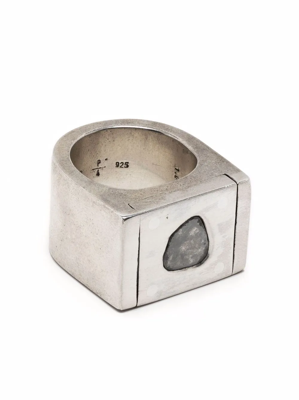 Серебряное кольцо Plate с бриллиантом Parts of Four, серебряный
Серебряное кольцо Plate с бриллиантом Parts of Four, серебряный