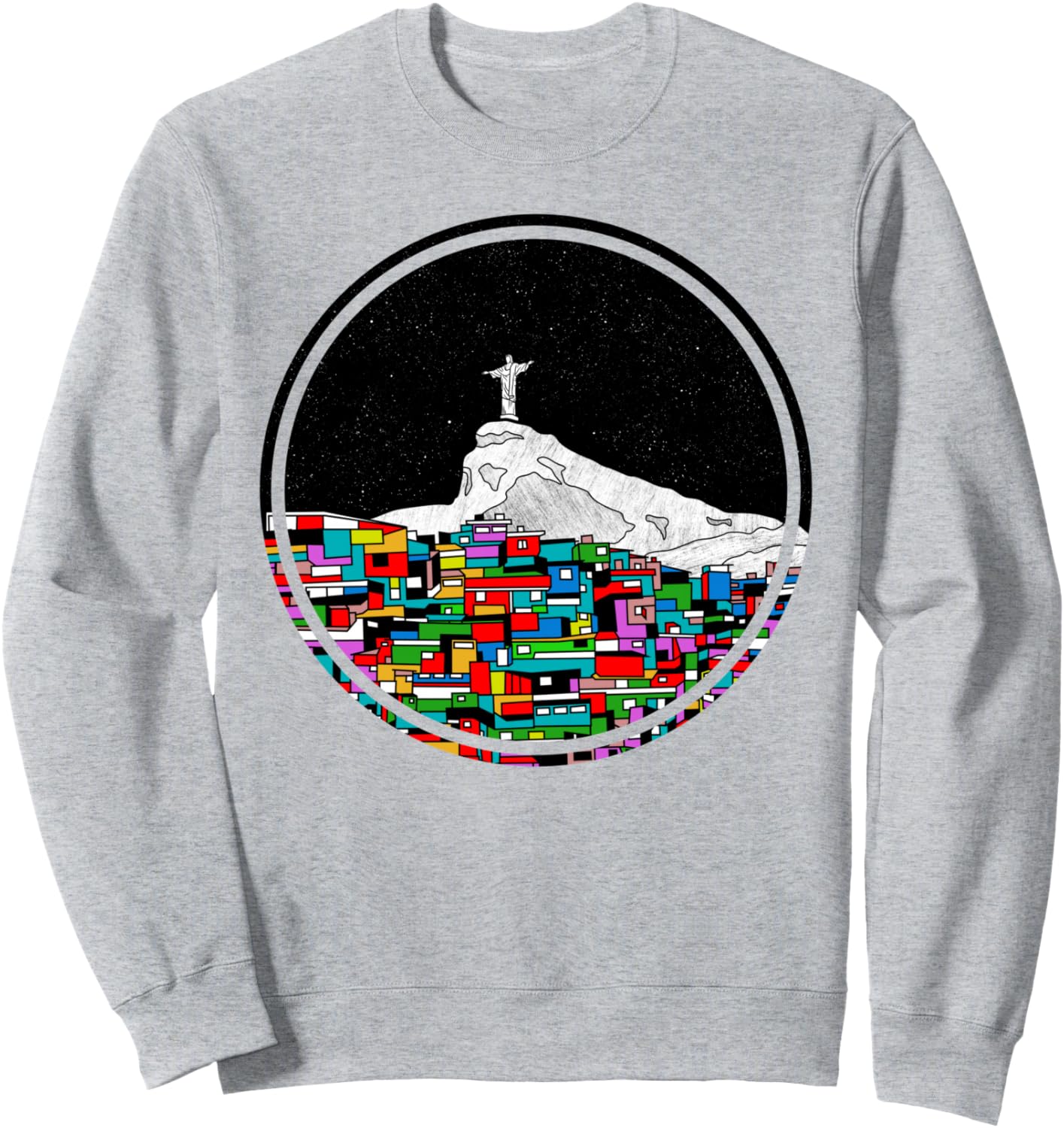 Толстовка с принтом Corcovado Statue Rio de Janeiro Early Kirky Mountains, серый
Толстовка с принтом Corcovado Statue Rio de Janeiro Early Kirky Mountains, серый