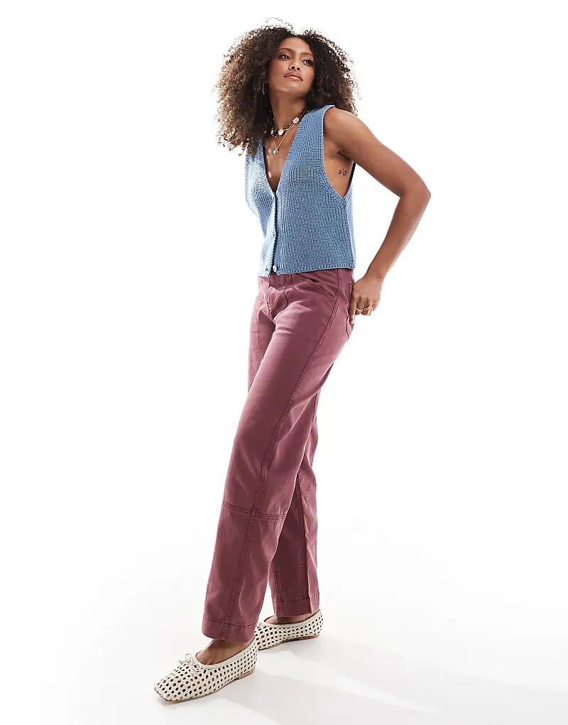 Бочкообразные брюки ASOS DESIGN со швами в цвете «вымытый сливовый»
Бочкообразные брюки ASOS DESIGN со швами в цвете «вымытый сливовый»