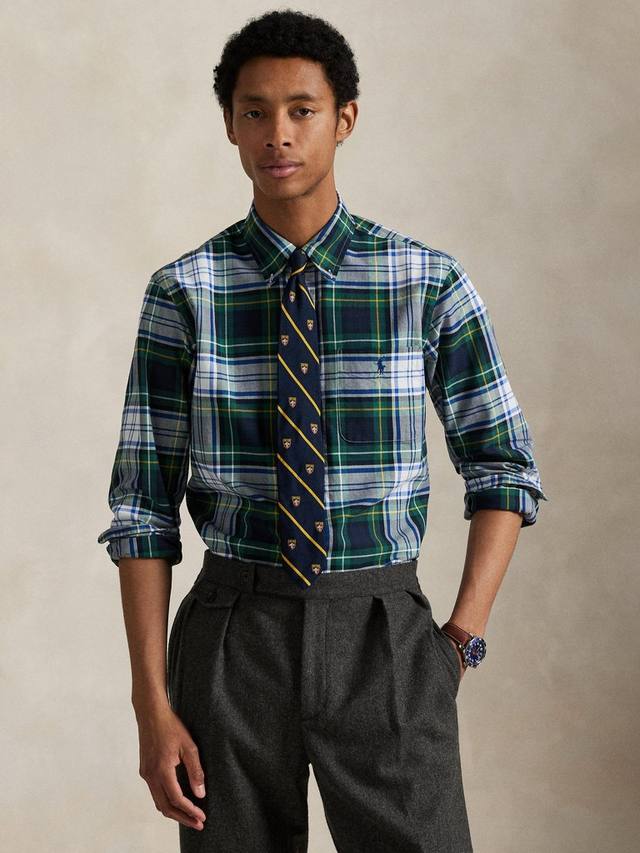 Хлопковая рубашка с длинным рукавом и воротником в клетку Ralph Lauren
Хлопковая рубашка с длинным рукавом и воротником в клетку Ralph Lauren