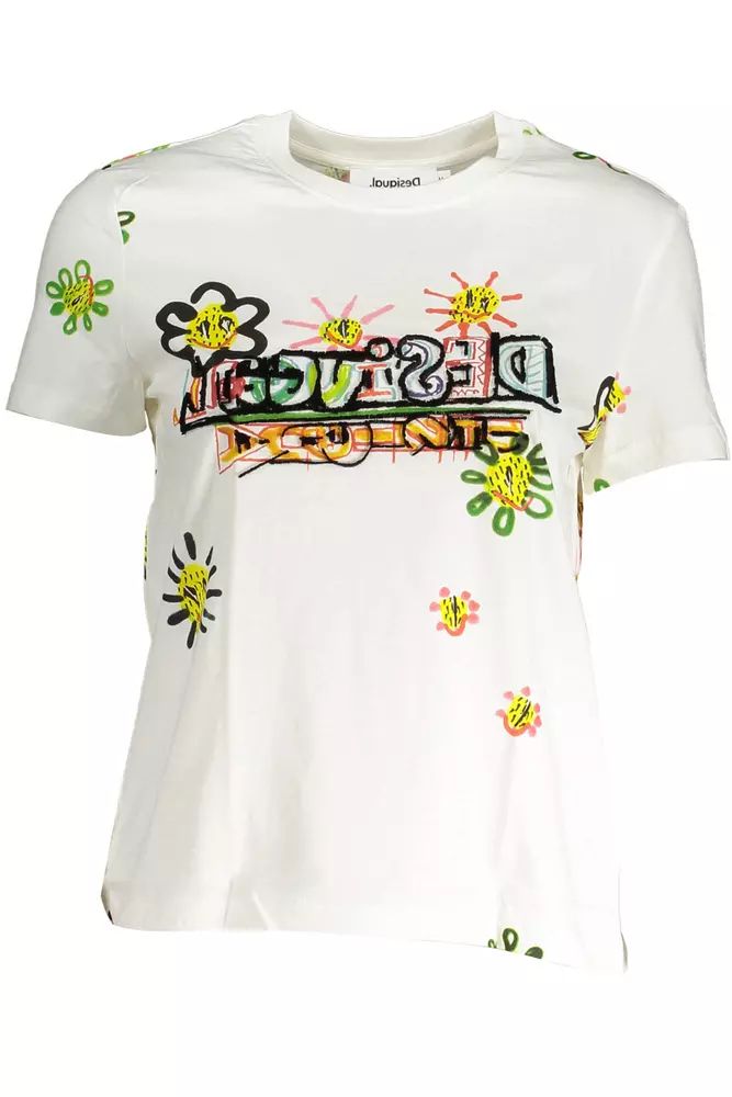 Футболка Desigual Chic с круглым вырезом и контрастными женскими деталями, белый
Футболка Desigual Chic с круглым вырезом и контрастными женскими деталями, белый