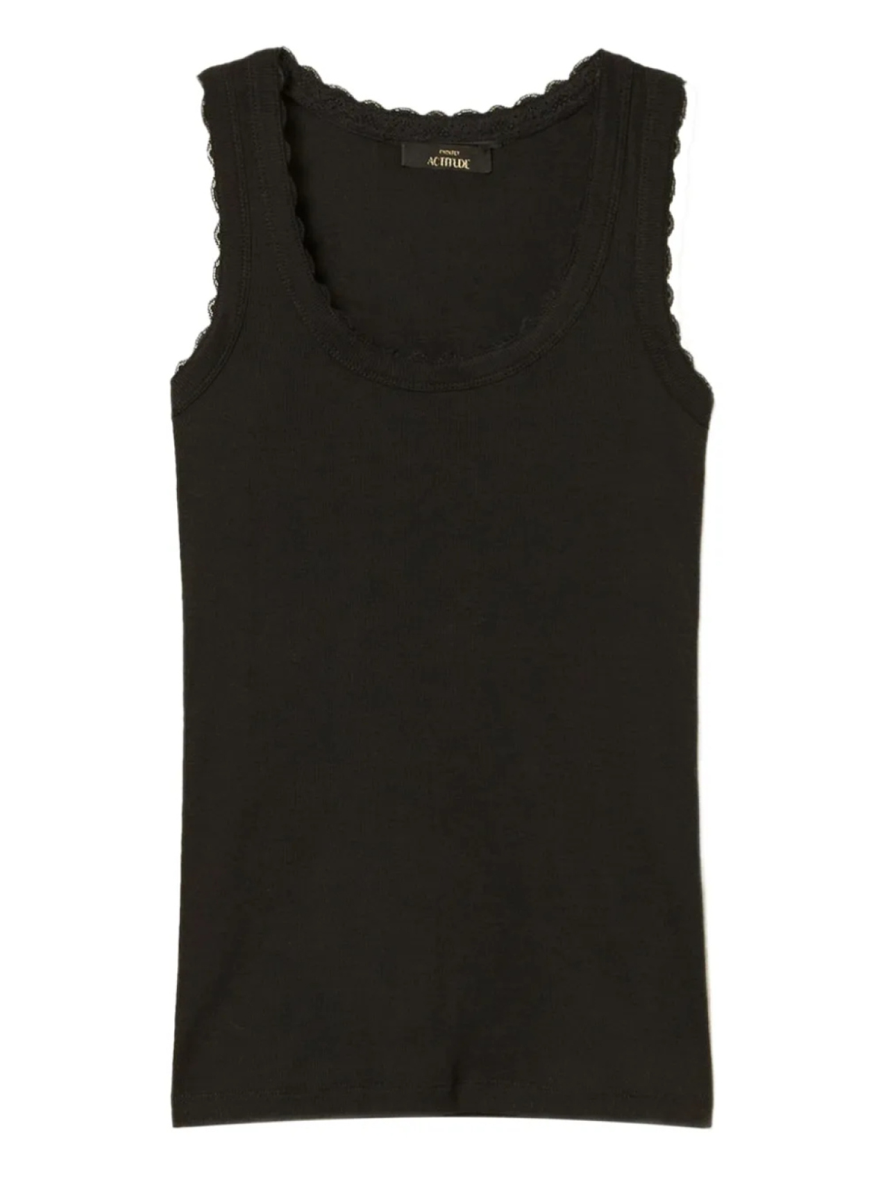 Майка с фестончатым краем TWINSET, черный
Майка с фестончатым краем TWINSET, черный