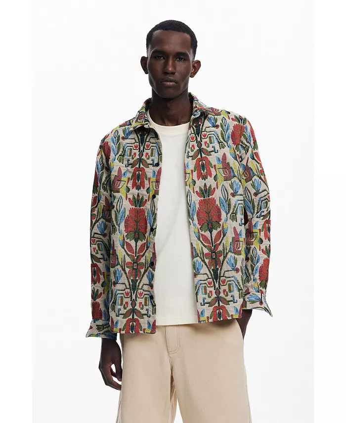 Мужская этническая рубашка с длинными рукавами Desigual, красный
Мужская этническая рубашка с длинными рукавами Desigual, красный