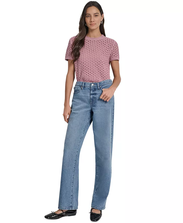 Женские свободные джинсы прямого кроя из хлопка со средней посадкой DKNY Jeans, синий
Женские свободные джинсы прямого кроя из хлопка со средней посадкой DKNY Jeans, синий