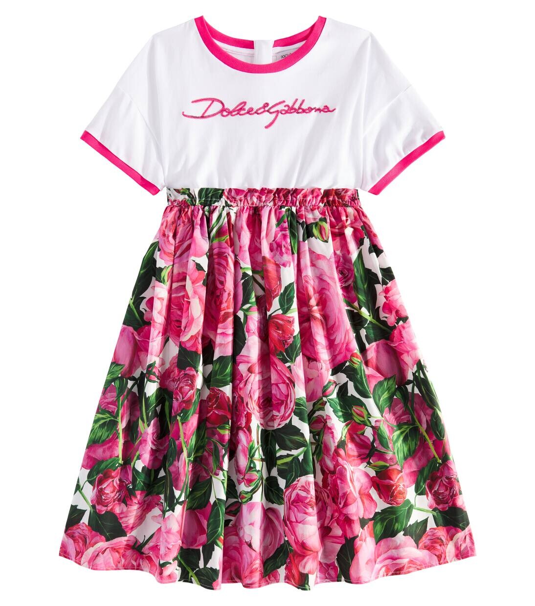 Платье из хлопкового поплина с вышивкой Dolce&Gabbana Kids, цвет variante abbinata
Платье из хлопкового поплина с вышивкой Dolce&Gabbana Kids, цвет variante abbinata