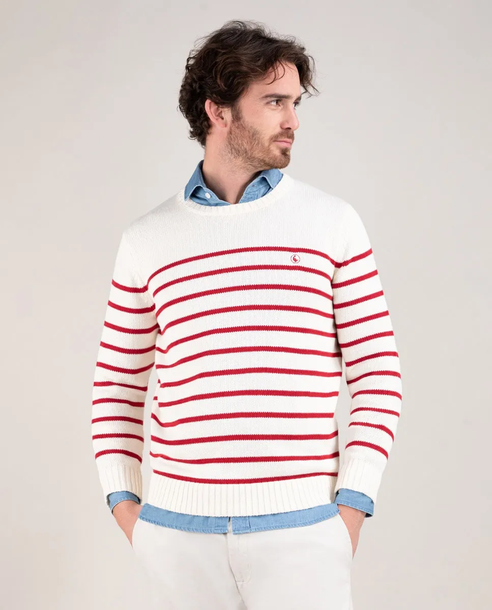 Мужской полосатый свитер El Ganso, красный
Мужской полосатый свитер El Ganso, красный