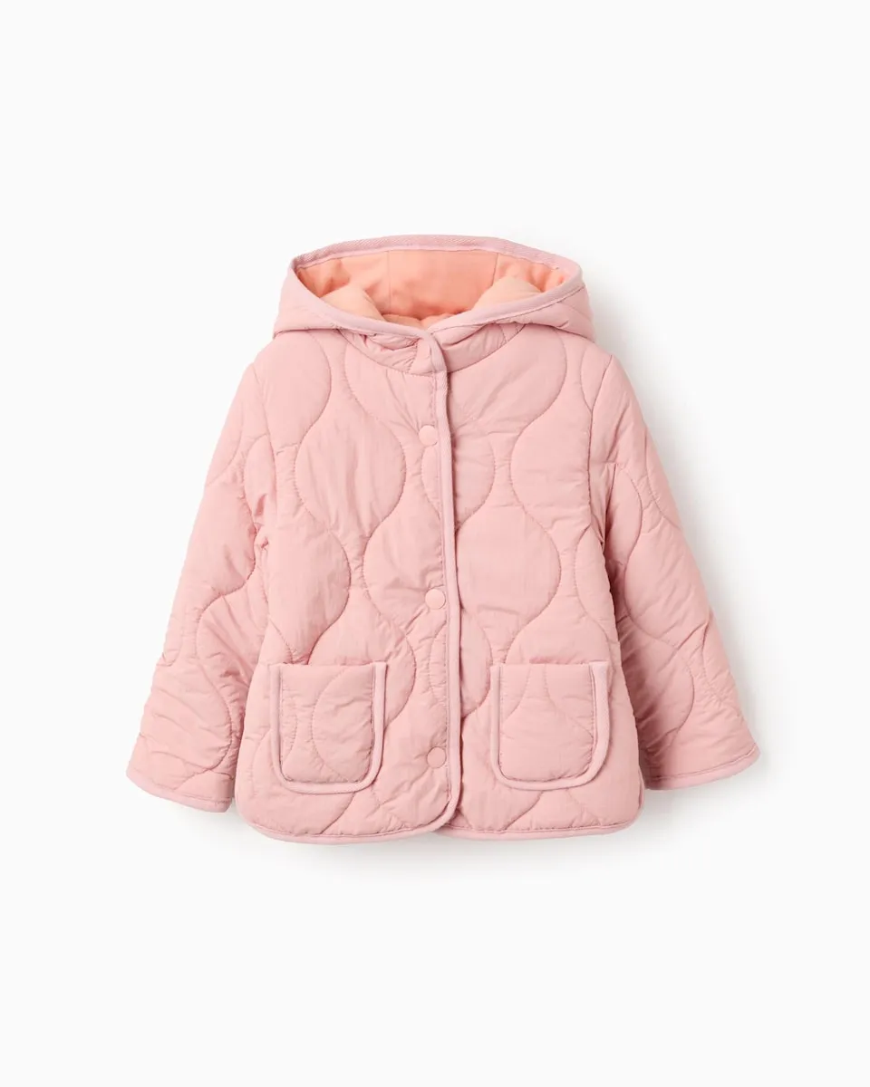 Детская стеганая парка с капюшоном и кнопками Zippy, светло-розовый
Детская стеганая парка с капюшоном и кнопками Zippy, светло-розовый