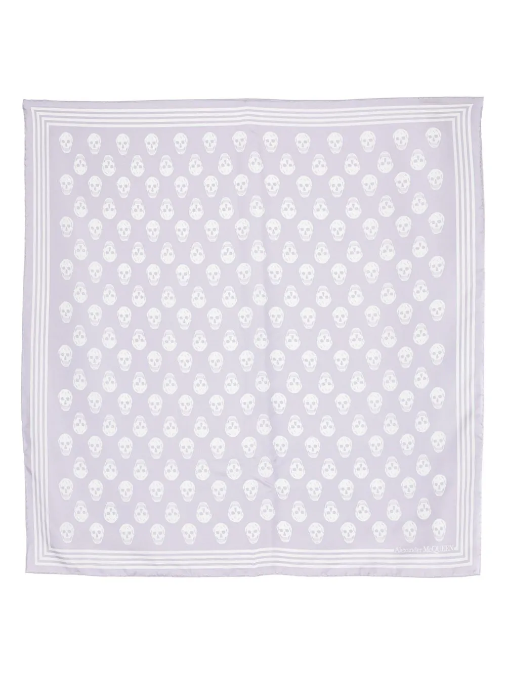 Шелковый платок с принтом Alexander McQueen, фиолетовый
Шелковый платок с принтом Alexander McQueen, фиолетовый