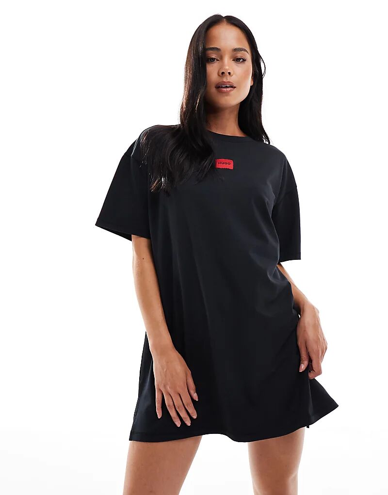 Ночная рубашка HUGO Red с логотипом на груди, черного цвета
Ночная рубашка HUGO Red с логотипом на груди, черного цвета