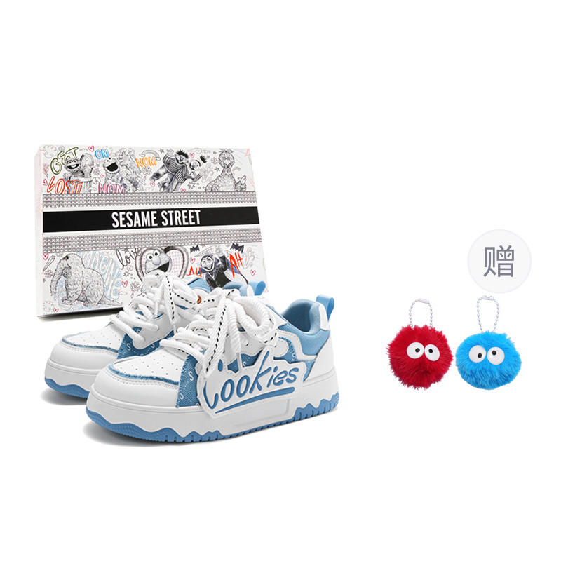 SESAME STREET Повседневные устойчивые к истиранию легкие нескользящие низкие скейтбордские кроссовки с эффектом увеличения роста унисекс цвета облачной лазури с подвеской в подарок
SESAME STREET Повседневные устойчивые к истиранию легкие нескользящие низкие скейтбордские кроссовки с эффектом увеличения роста унисекс цвета облачной лазури с подвеской в подарок