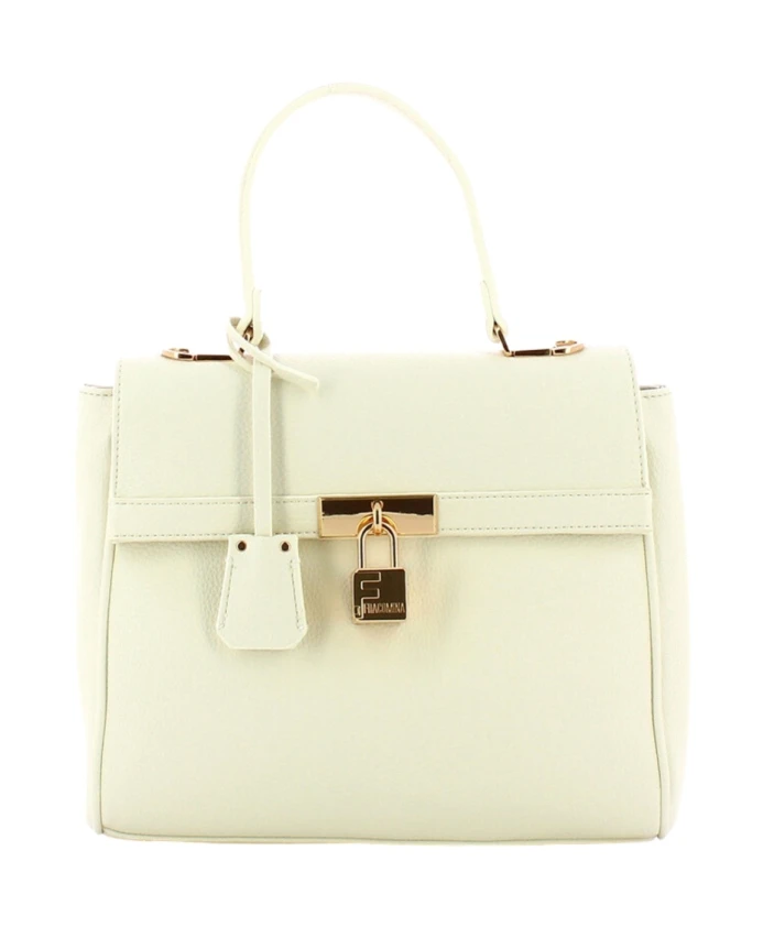 Белая сумка через плечо из искусственной кожи с цветным ремешком. Fracomina, белый
Белая сумка через плечо из искусственной кожи с цветным ремешком. Fracomina, белый