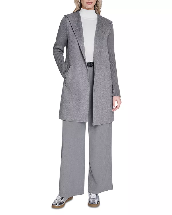 Двустороннее пальто с капюшоном Kenneth Cole, серый
Двустороннее пальто с капюшоном Kenneth Cole, серый