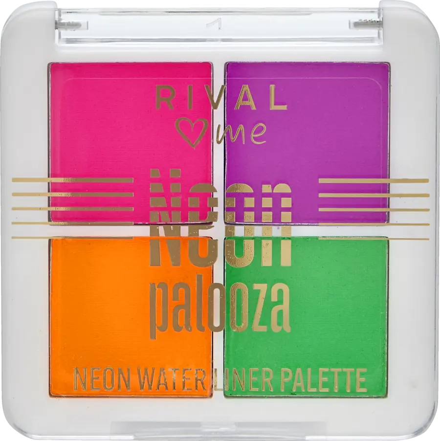 Подводка для глаз RIVAL loves me Neon Palozza Neon Water Liner Palette
Подводка для глаз RIVAL loves me Neon Palozza Neon Water Liner Palette