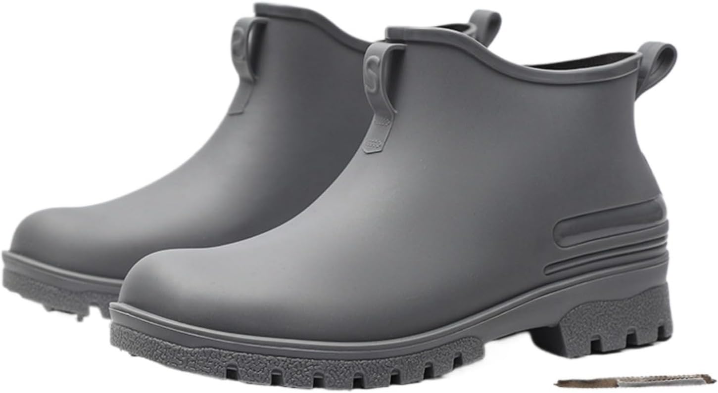 Непромокаемые резиновые ботинки Azttoztto унисекс с противоскользящей подошвой для мужчин и женщин, низкие водонепроницаемые кухонные сапоги с толстой подошвой, комфорт на все сезоны (обычные и с флисовой подкладкой), серый
Непромокаемые резиновые ботинки Azttoztto унисекс с противоскользящей подошвой для мужчин и женщин, низкие водонепроницаемые кухонные сапоги с толстой подошвой, комфорт на все сезоны (обычные и с флисовой подкладкой), серый