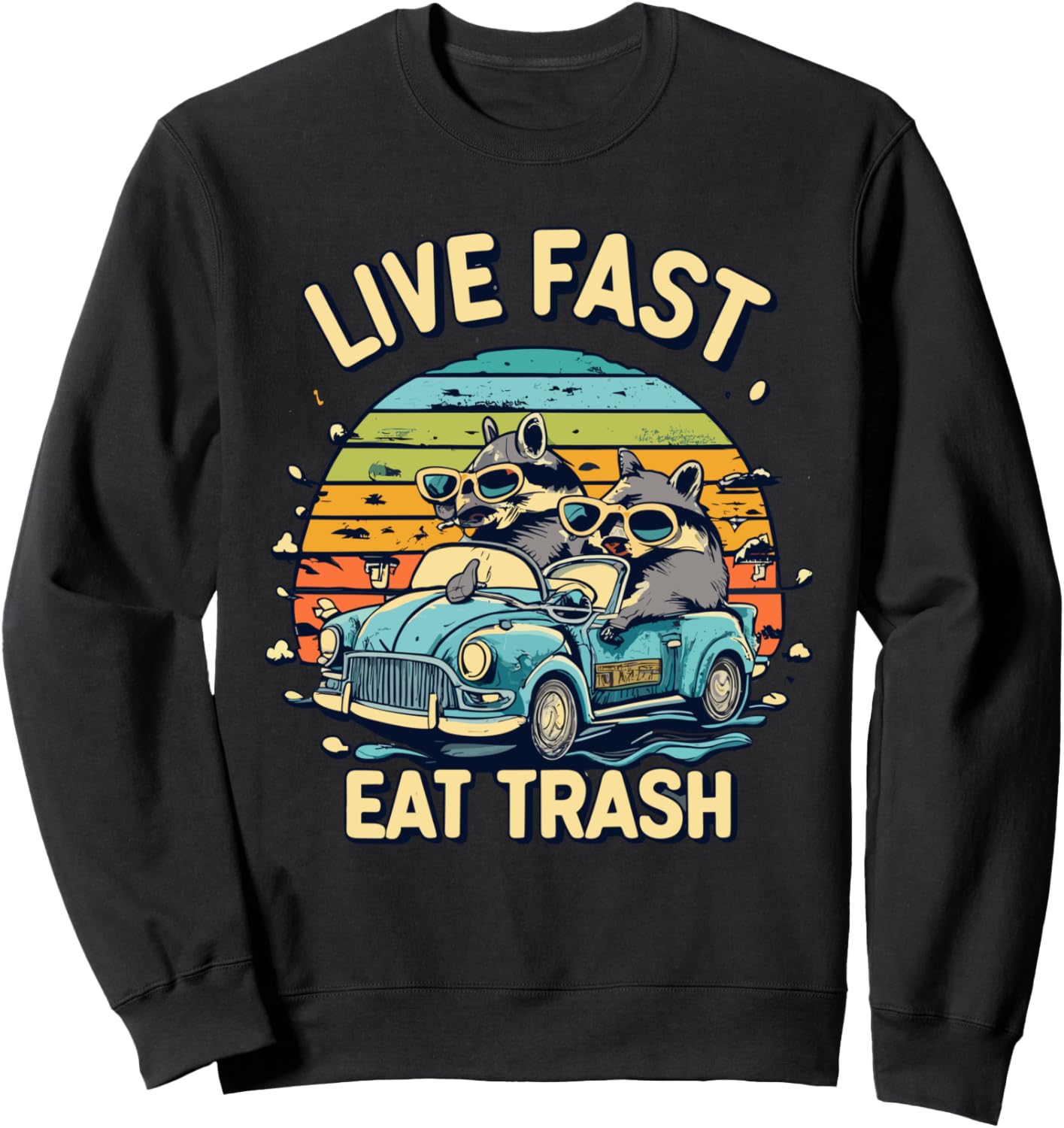 Толстовка с изображением енота и надписью «Possum Live Fast Eat Trash Trash Trash Retro Sunset Raccoon» Live Fast Eat Trash And Get Hit By A Car, черный
Толстовка с изображением енота и надписью «Possum Live Fast Eat Trash Trash Trash Retro Sunset Raccoon» Live Fast Eat Trash And Get Hit By A Car, черный