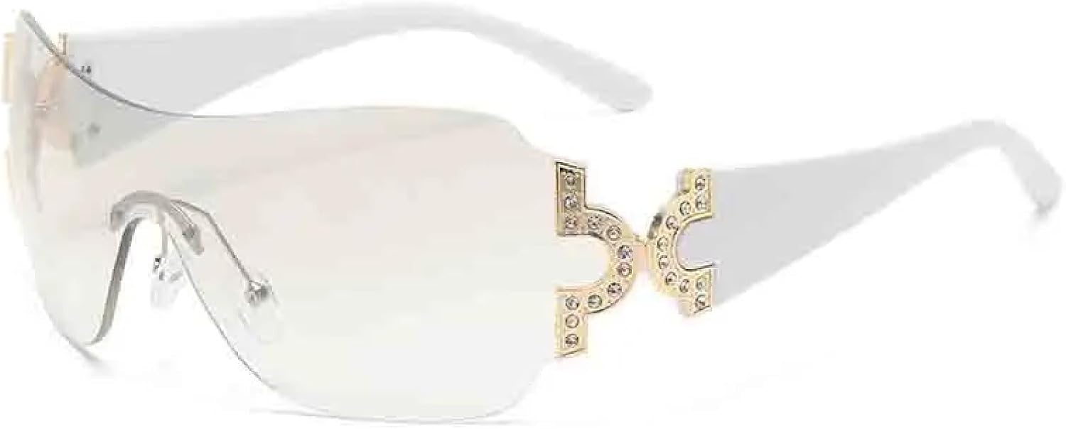 Ретро-тренды, цельные солнцезащитные очки, женская и мужская мода, безрамочные солнцезащитные очки, роскошная уличная фотография, защита от УФ-излучения UV400 TKKTLLT, White Clear
Ретро-тренды, цельные солнцезащитные очки, женская и мужская мода, безрамочные солнцезащитные очки, роскошная уличная фотография, защита от УФ-излучения UV400 TKKTLLT, White Clear