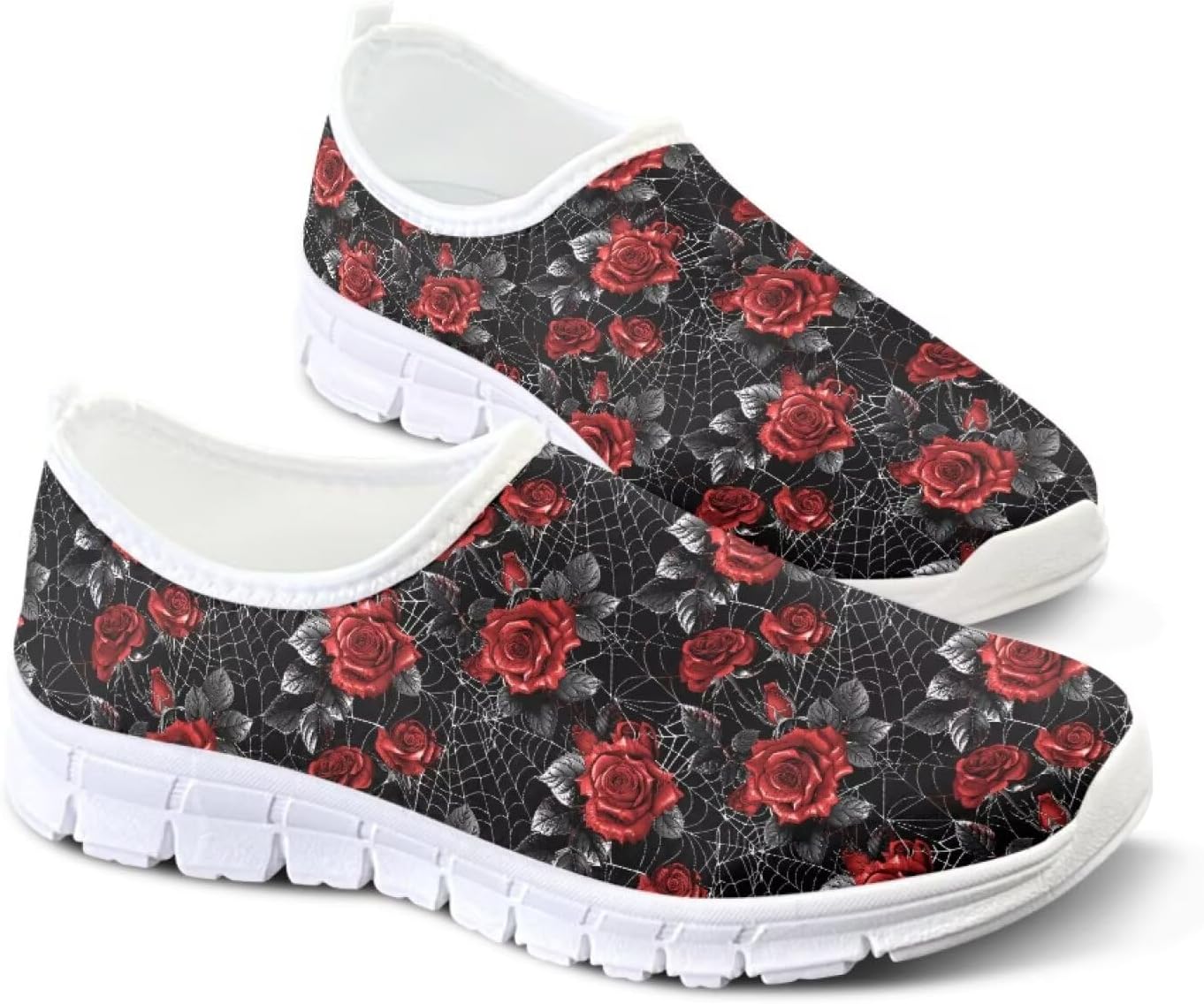 Женские кроссовки Fonplted без шнурков для прогулок, модные повседневные кроссовки, обувь на Хэллоуин для взрослых унисекс, Rose
Женские кроссовки Fonplted без шнурков для прогулок, модные повседневные кроссовки, обувь на Хэллоуин для взрослых унисекс, Rose