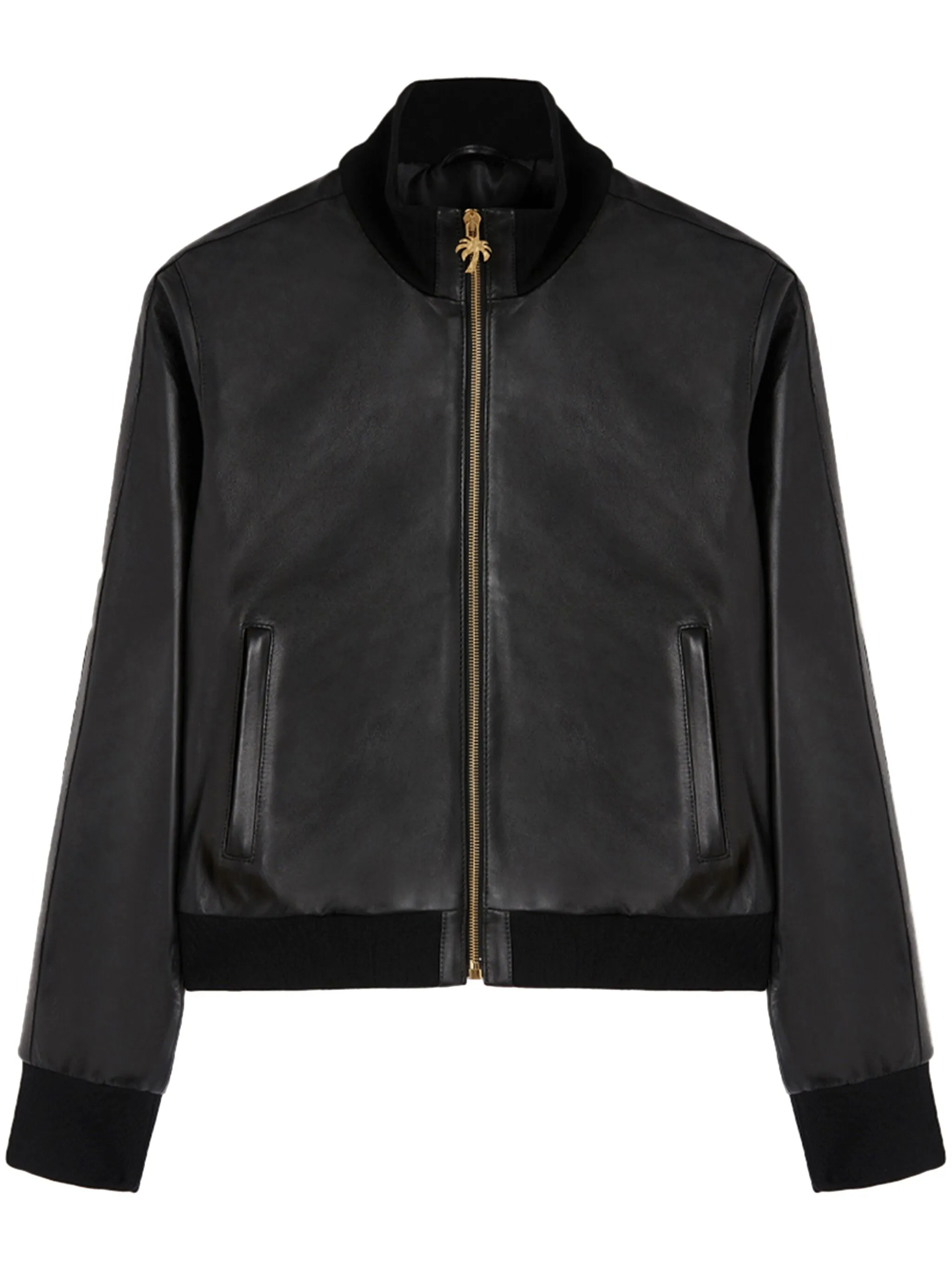 Бомбер на молнии Palm Angels, черный
Бомбер на молнии Palm Angels, черный