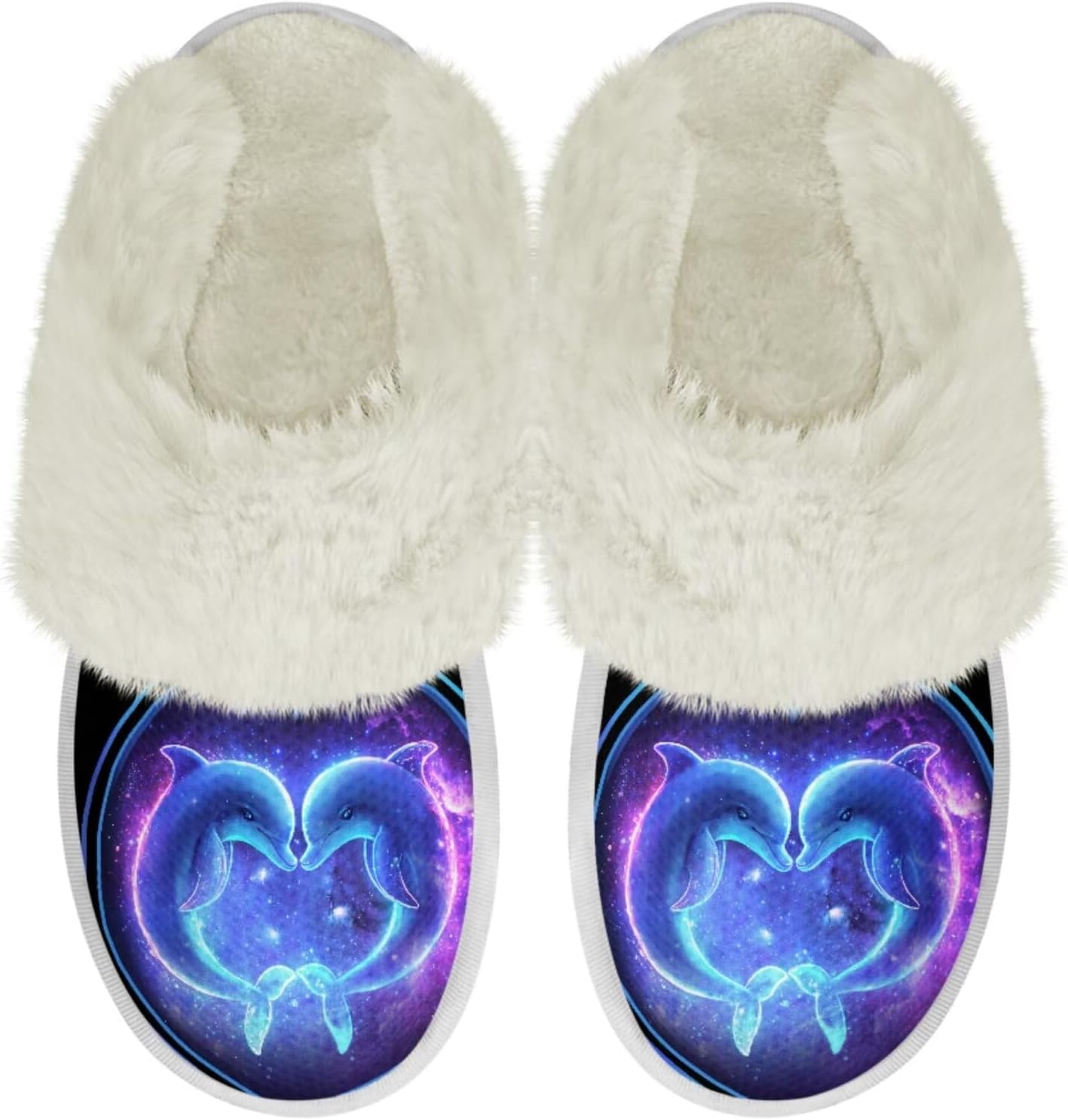 Женские и мужские тапочки с мехом, легкие домашние тапочки с противоскользящей подошвой, повседневная обувь для дома Chririnla, Galaxy Love Dolphins
Женские и мужские тапочки с мехом, легкие домашние тапочки с противоскользящей подошвой, повседневная обувь для дома Chririnla, Galaxy Love Dolphins