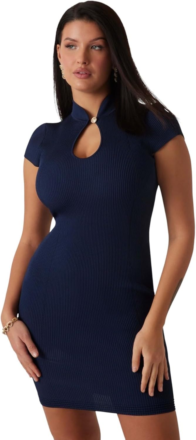 GUESS Женское короткое платье-свитер Malia, Blackened Blue
GUESS Женское короткое платье-свитер Malia, Blackened Blue