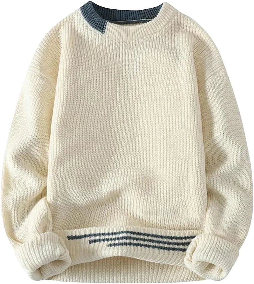 Мужской свитер Vintage Twist с круглым вырезом и свободным кроем
Мужской свитер Vintage Twist с круглым вырезом и свободным кроем