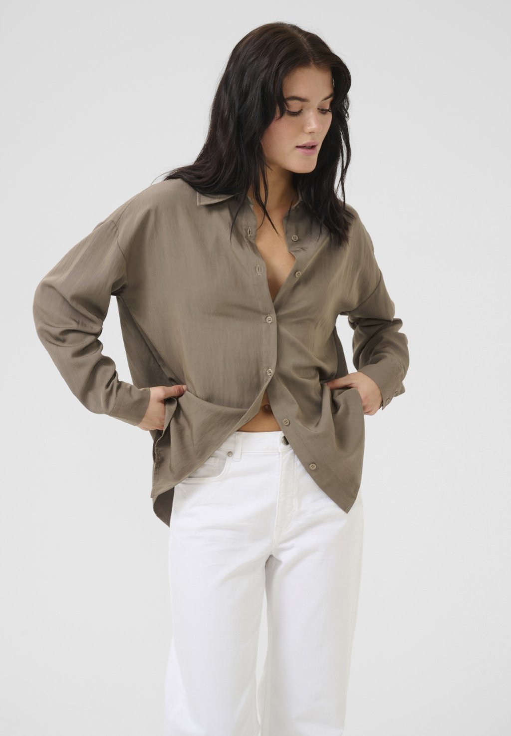 Блузка на пуговицах My Essential Wardrobe, серый
Блузка на пуговицах My Essential Wardrobe, серый