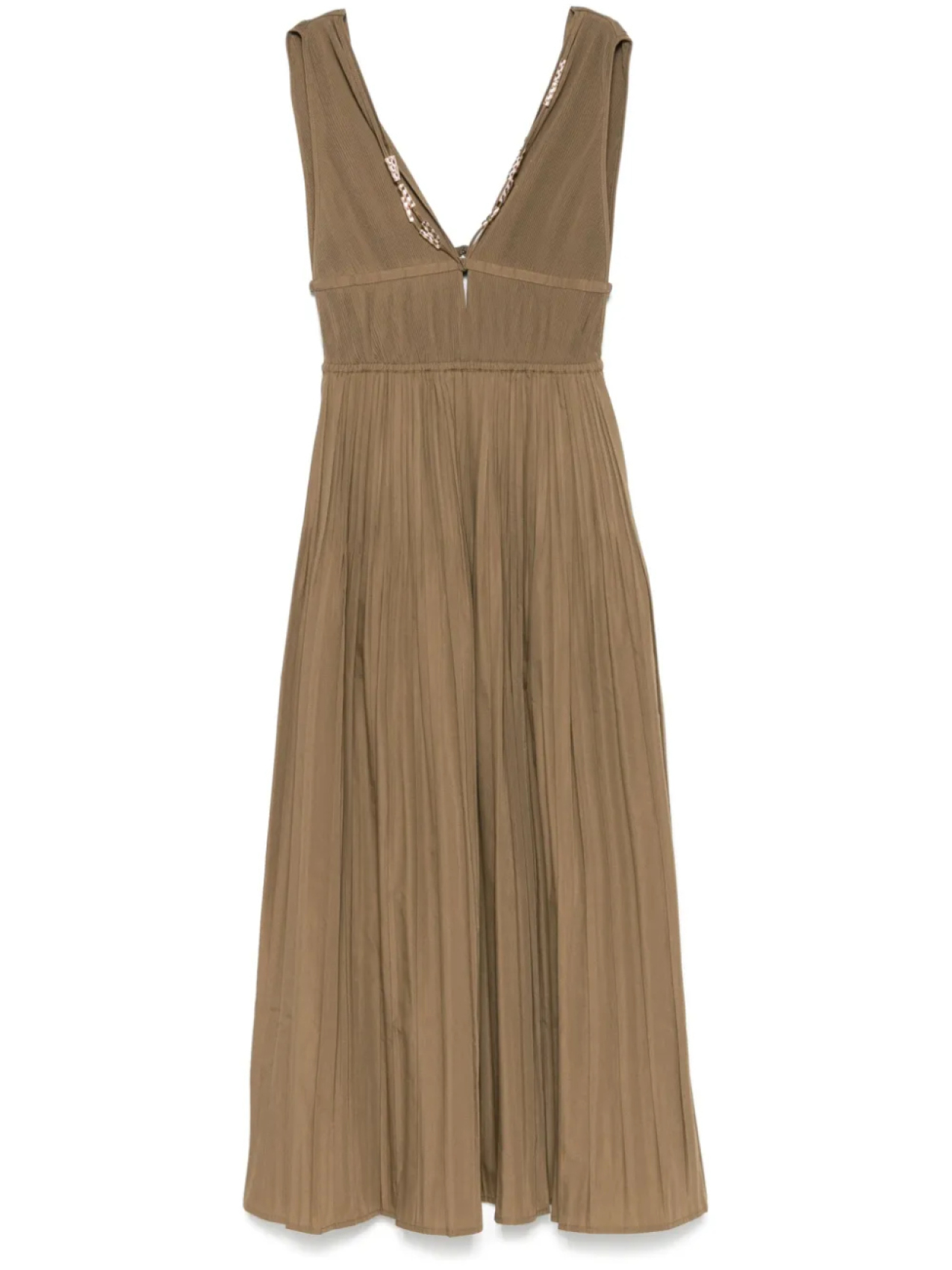 Плиссированное платье миди Maje, коричневый
Плиссированное платье миди Maje, коричневый