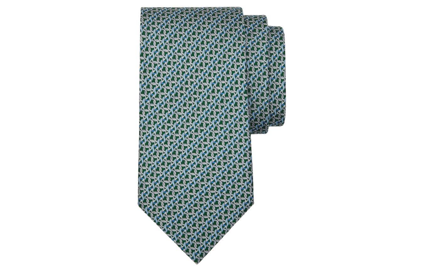 Ferragamo Галстук из шёлка с принтом Ганчини, Green
Ferragamo Галстук из шёлка с принтом Ганчини, Green
