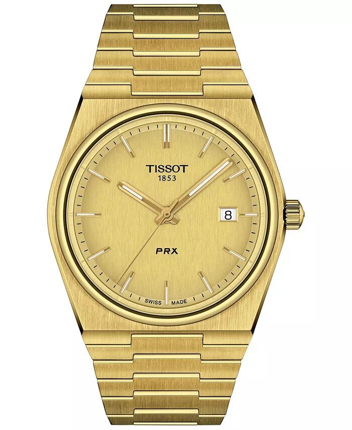 Мужские часы PRX с золотистым браслетом из нержавеющей стали, 40 мм Tissot
Мужские часы PRX с золотистым браслетом из нержавеющей стали, 40 мм Tissot