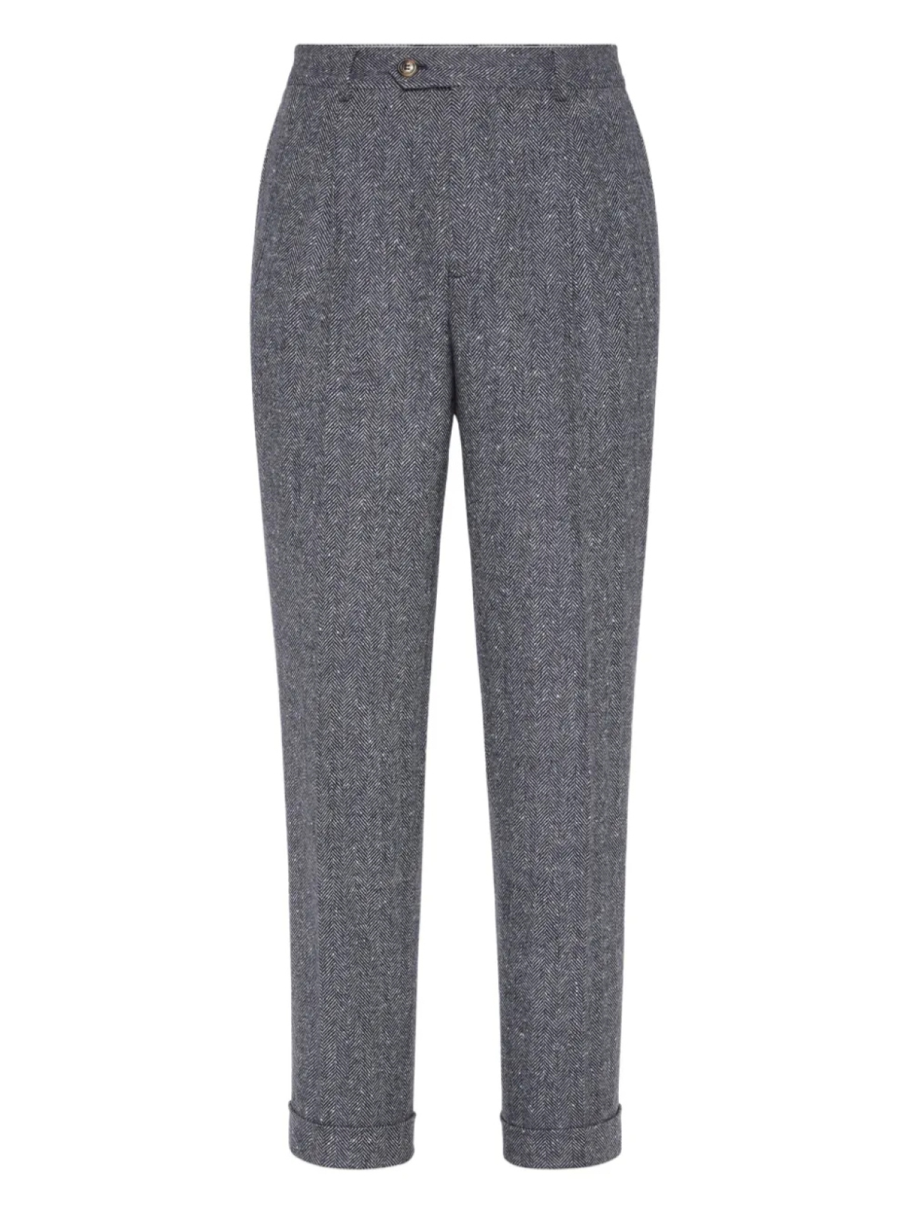 Зауженные брюки со складками Brunello Cucinelli, серый
Зауженные брюки со складками Brunello Cucinelli, серый