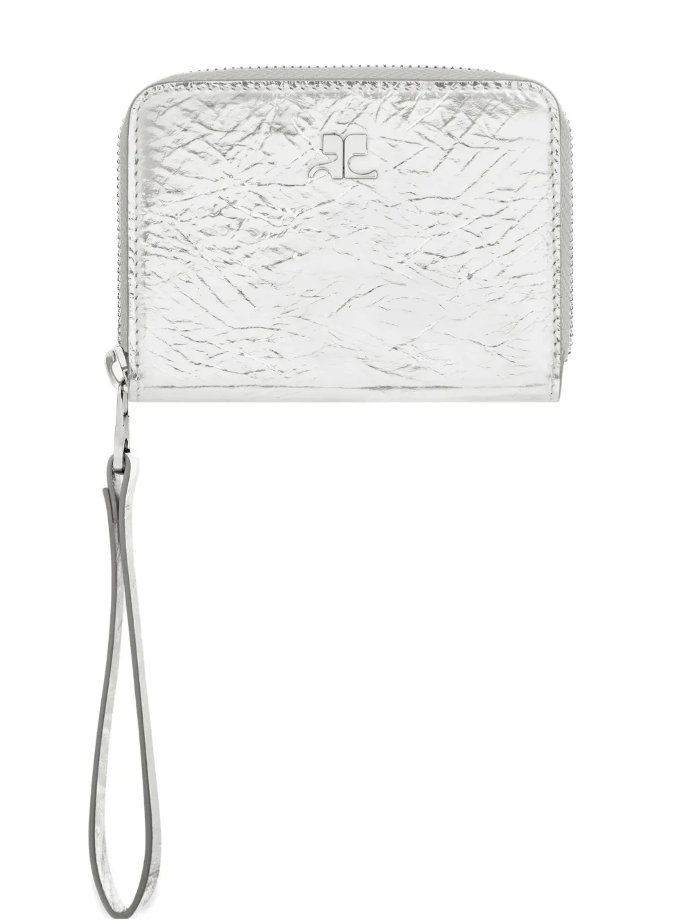Компактный кошелек на молнии Courrèges, серебристый
Компактный кошелек на молнии Courrèges, серебристый