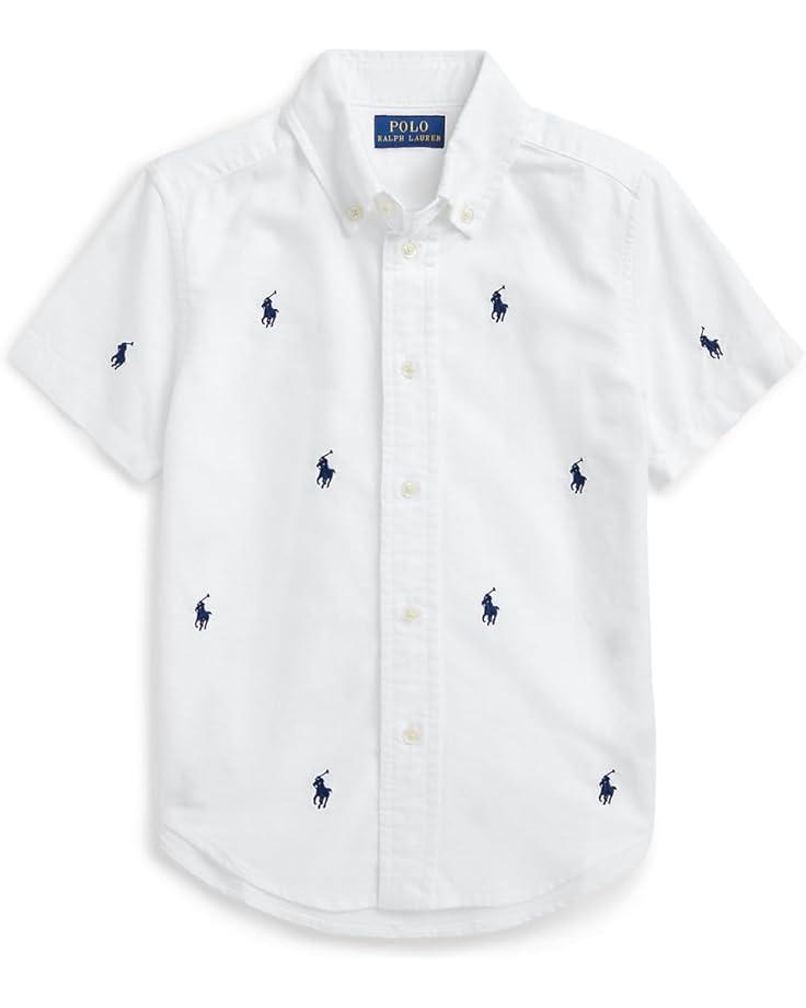 Поло Polo Ralph Lauren Kids Polo Pony Oxford Short Sleeve Shirt, цвет White/Navy
Поло Polo Ralph Lauren Kids Polo Pony Oxford Short Sleeve Shirt, цвет White/Navy