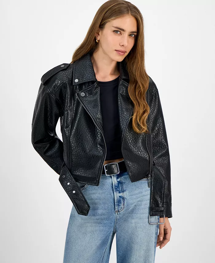 Куртка из искусственной кожи с поясом для юниоров Jou Jou, черный
Куртка из искусственной кожи с поясом для юниоров Jou Jou, черный