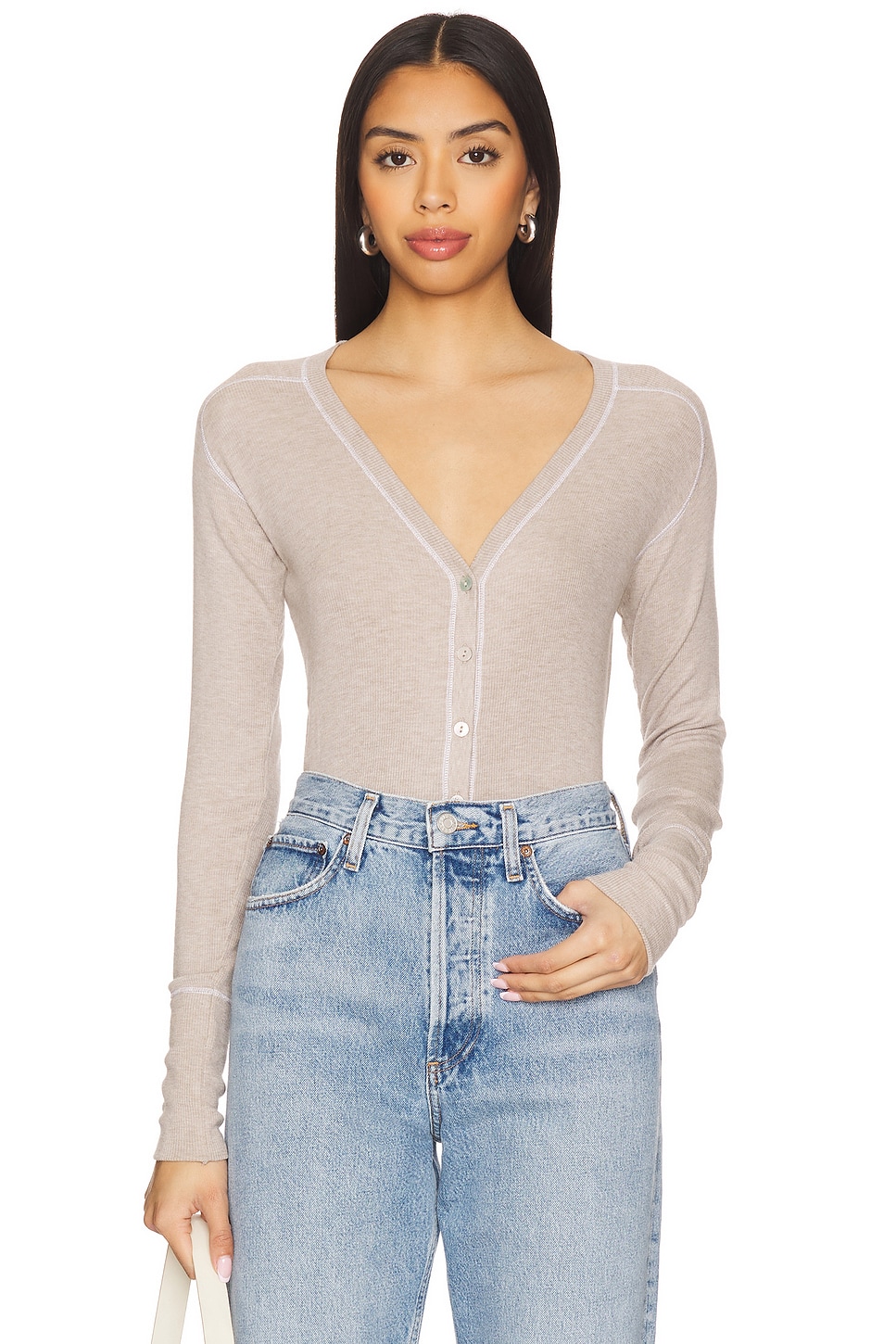 Кардиган с седловидным плечом Goldie, taupe heather & white stitch
Кардиган с седловидным плечом Goldie, taupe heather & white stitch